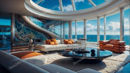 Luxurious Oceanfront Penthouse with Panoramic Views and Style