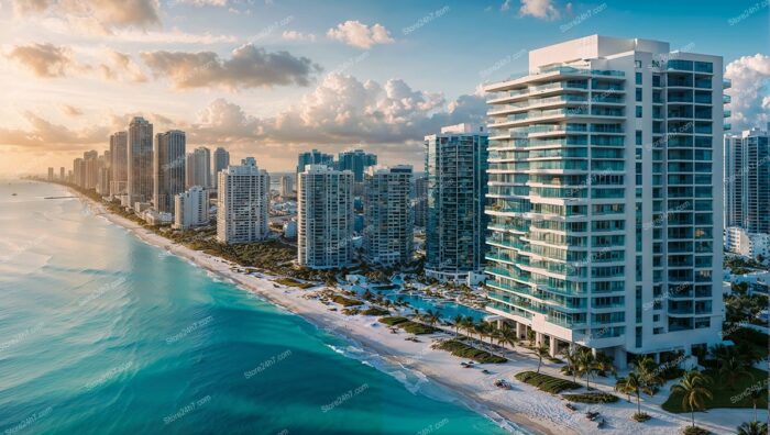 Sunrise Splendor at High-Rise Luxury Coastal Condos