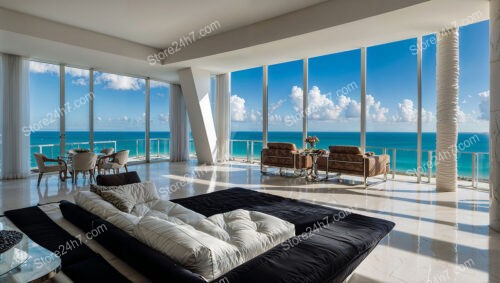 Coastal Condo Living Room with Stunning Ocean View