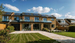 Modern Family Home with Solar Panels Near London
