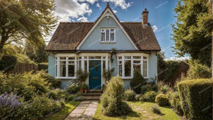 English Cottage in a Rural Countryside