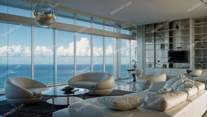 Sleek Coastal Penthouse with Striking Ocean View
