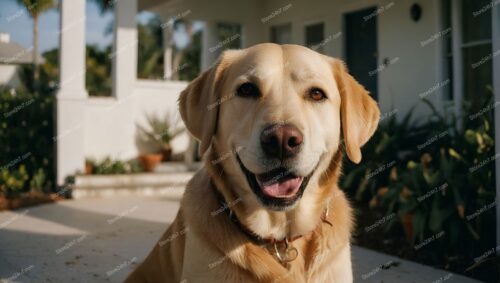 Golden Retriever Celebrates Moving Day at New Home