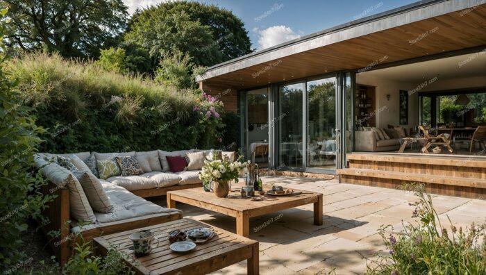 Modern UK Property with Stunning Outdoor Patio Area