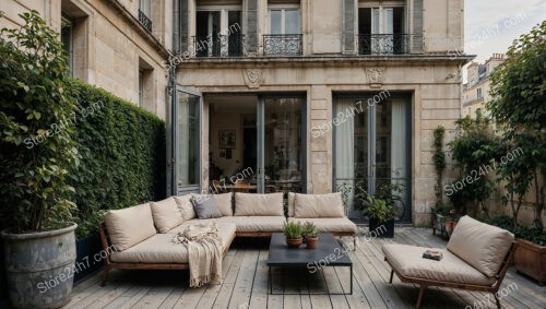 Stylish French Apartment Terrace in Urban Center