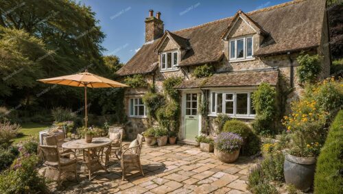 Charming English Cottage with Picturesque Garden Patio