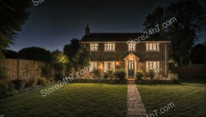 Spacious English Country House at Dusk's Glow