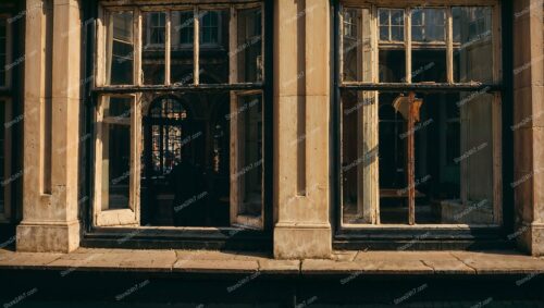 Reflection of Forgotten Glory: An Abandoned London Storefront