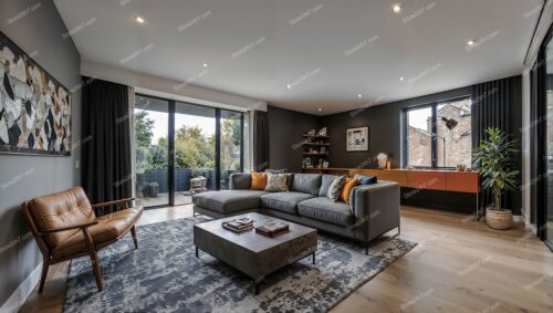 Elegant and Contemporary Living Room in UK Property