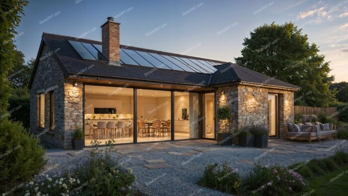 Modern English Cottage with Spacious Open-Plan Living Area