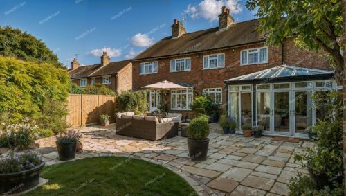 Beautiful English Garden and Townhouse: Ideal Residential Property
