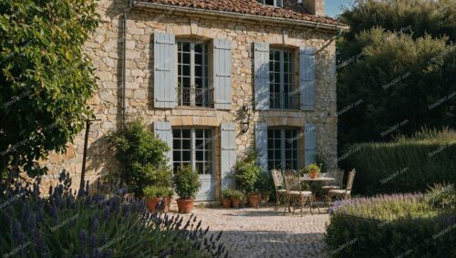 Charming French Cottage with Lavender Garden and Patio