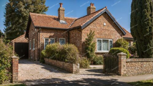 Brick Cottage with Rustic English Countryside Appeal