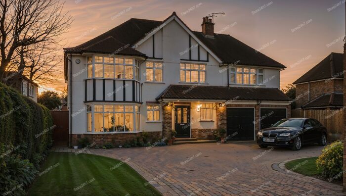 Stunning Detached Home at Sunset in England