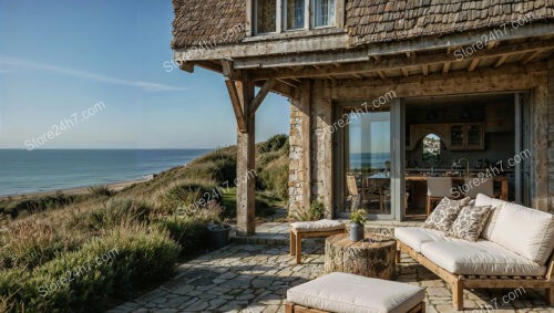 Normandy Cottage: Overlooking the Serene Coastline