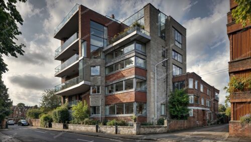 Elegant Modern and Classic Residential Building in England