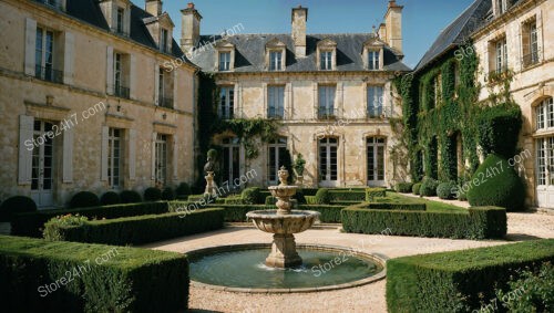 French Countryside Mansion with Stunning Central Fountain