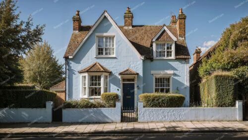 Charming Blue House in Serene London Suburb