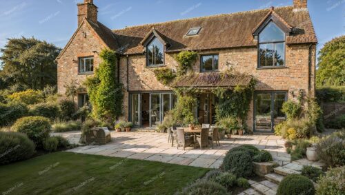 Charming Brick House with Lush English Garden