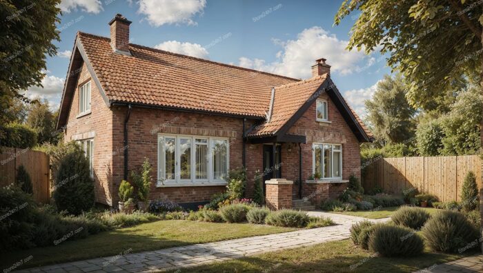 Brick Cottage with Beautiful Garden in Countryside