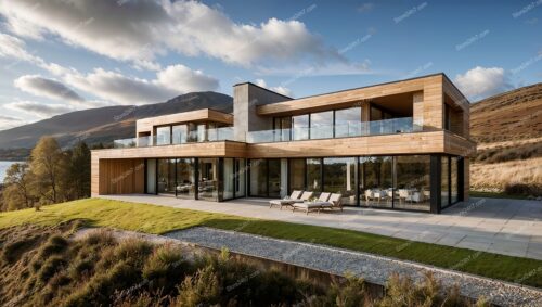 Contemporary Scottish Home Nestled in Scenic Countryside Landscape
