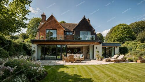 Spacious Modern English Home with Elegant Garden
