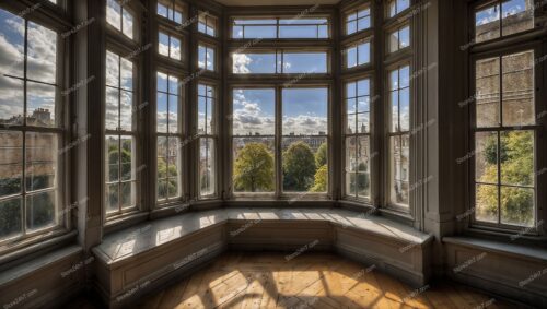 Timeless Charm: Panoramic View from Historic London Mansion