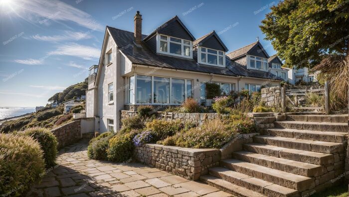 Charming Coastal House Overlooking the English Channel Sea