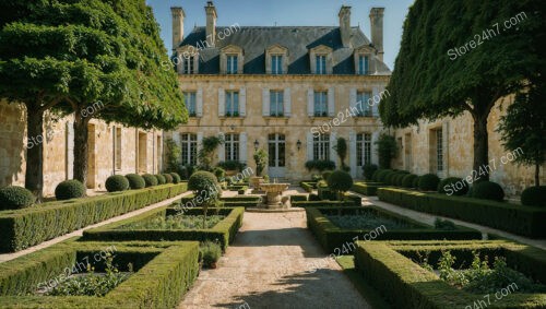 French Country Mansion with Immaculate Formal Gardens