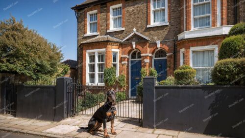 Quintessential Victorian Home with a Loyal Canine Guardian