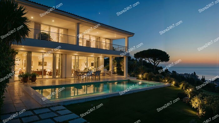 Luxury Villa Overlooking the Côte d'Azur Coastline