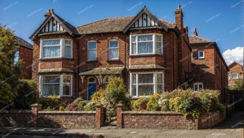 Historic Red-Brick Home with Traditional English Garden