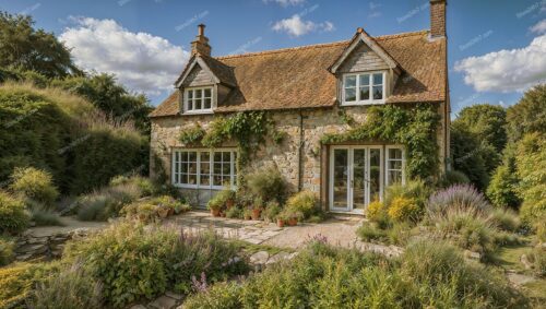 Charming Cottage with Lush English Country Garden