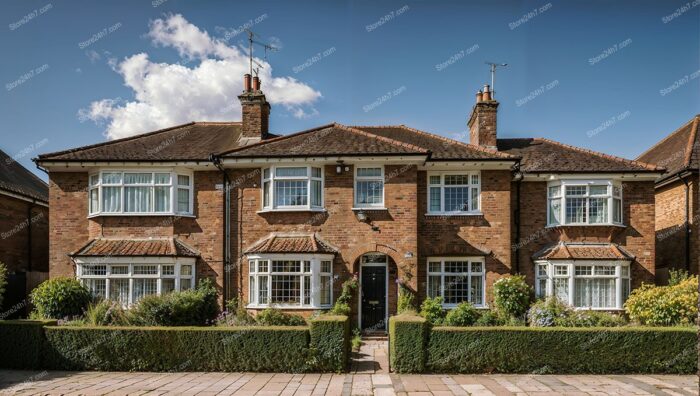 Elegant English Residence with Charming Brick Facade