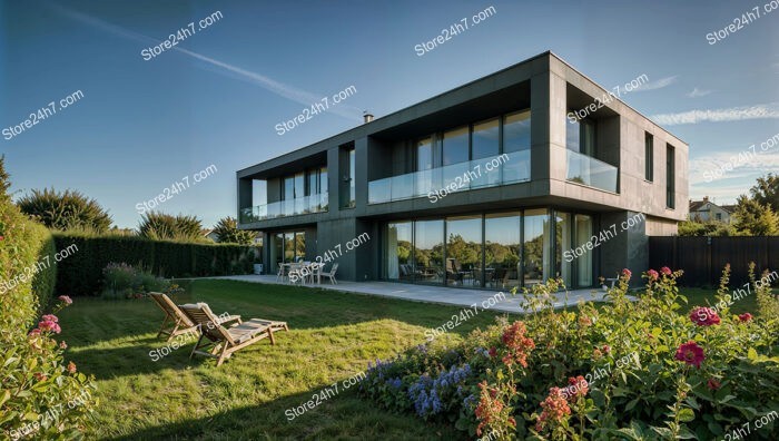 Modern Luxury Home with Expansive Garden in Île-de-France