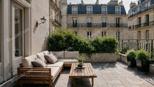 Charming Terrace in Luxurious Central French Apartment