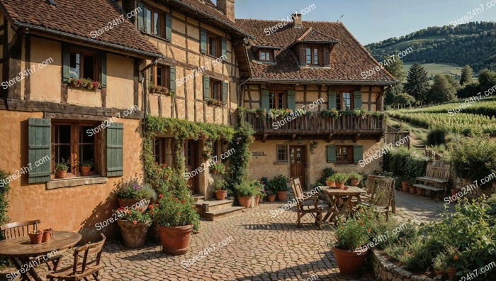 Quaint Alsace House with Idyllic Courtyard Garden