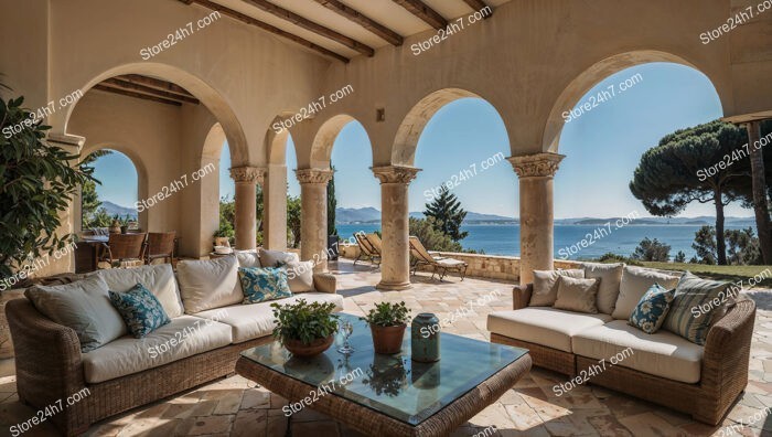 Stunning French Riviera Villa with Sea View Terrace