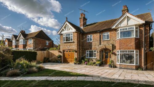 Classic Red-Brick House in a Serene English Suburb
