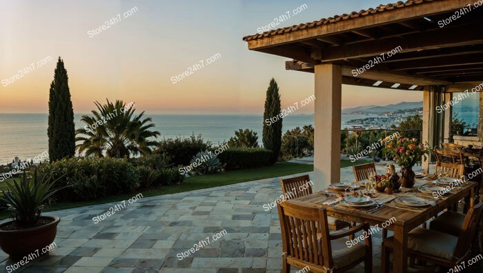 Elegant Seaside Villa with Stunning Sunset Views