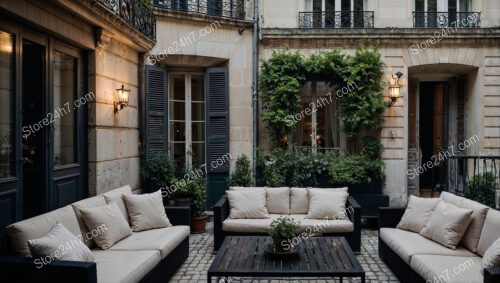 Elegant Terrace in Luxurious Central French Apartment