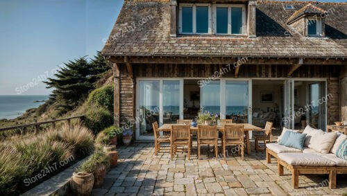 Stunning Normandy Coastal Cottage with Oceanfront Patio