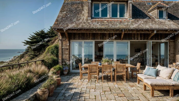 Stunning Normandy Coastal Cottage with Oceanfront Patio
