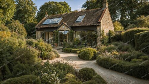 Charming English Cottage with Contemporary Glass Features
