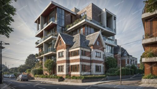 Modern and Classic Blend in UK Residential Building