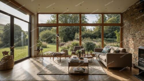 Luxury Veranda Overlooking Scenic Countryside in England