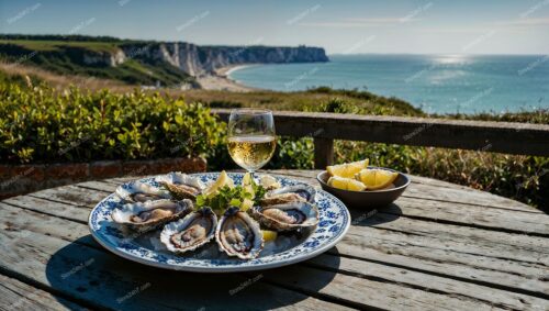 Oyster Breakfast by the Sea in Normandy Cottage