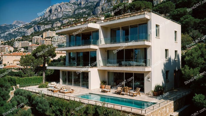 Modern Villa Overlooking Monaco's Scenic Coastline