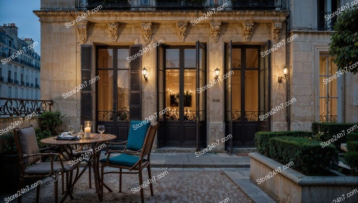 Elegant Terrace in the Heart of a French City