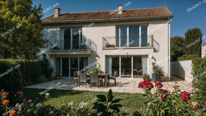 Beautiful French Countryside Home with Lush Garden Patio